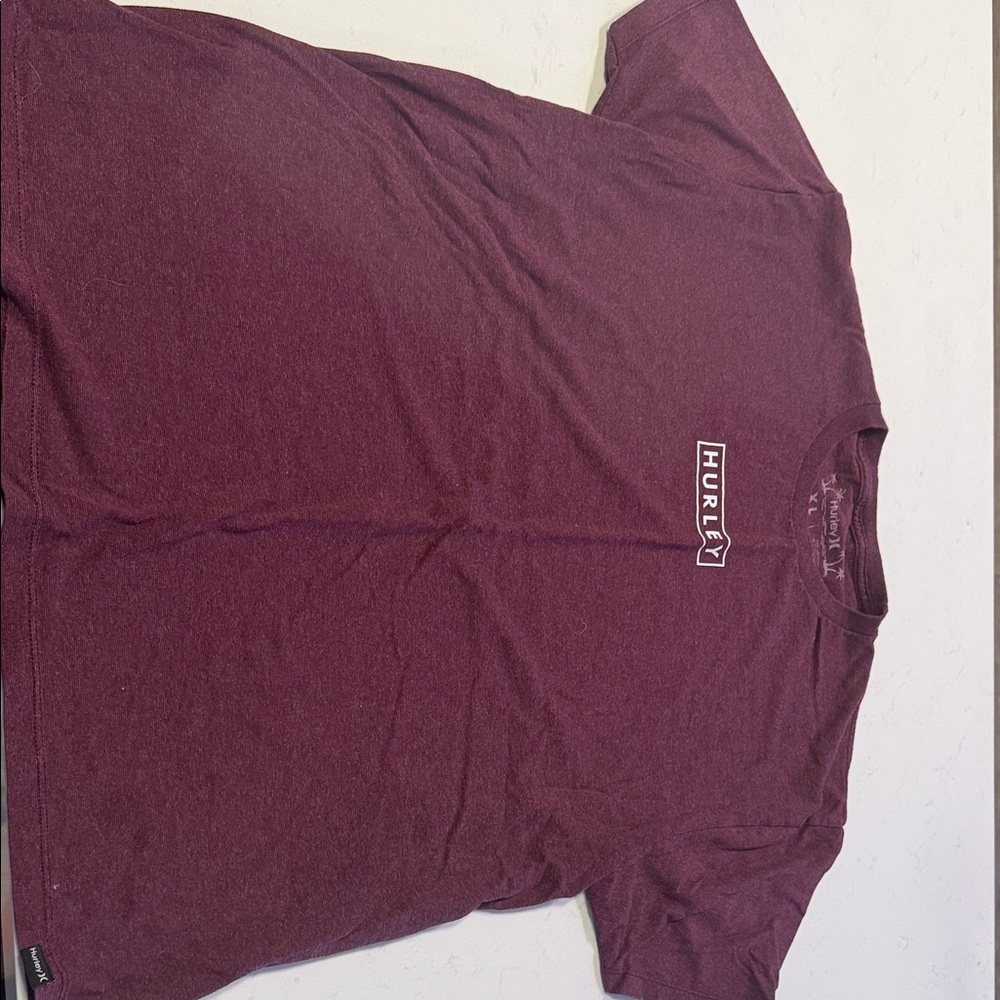 Hurley Men's Burgundy Short Sleeve Tee